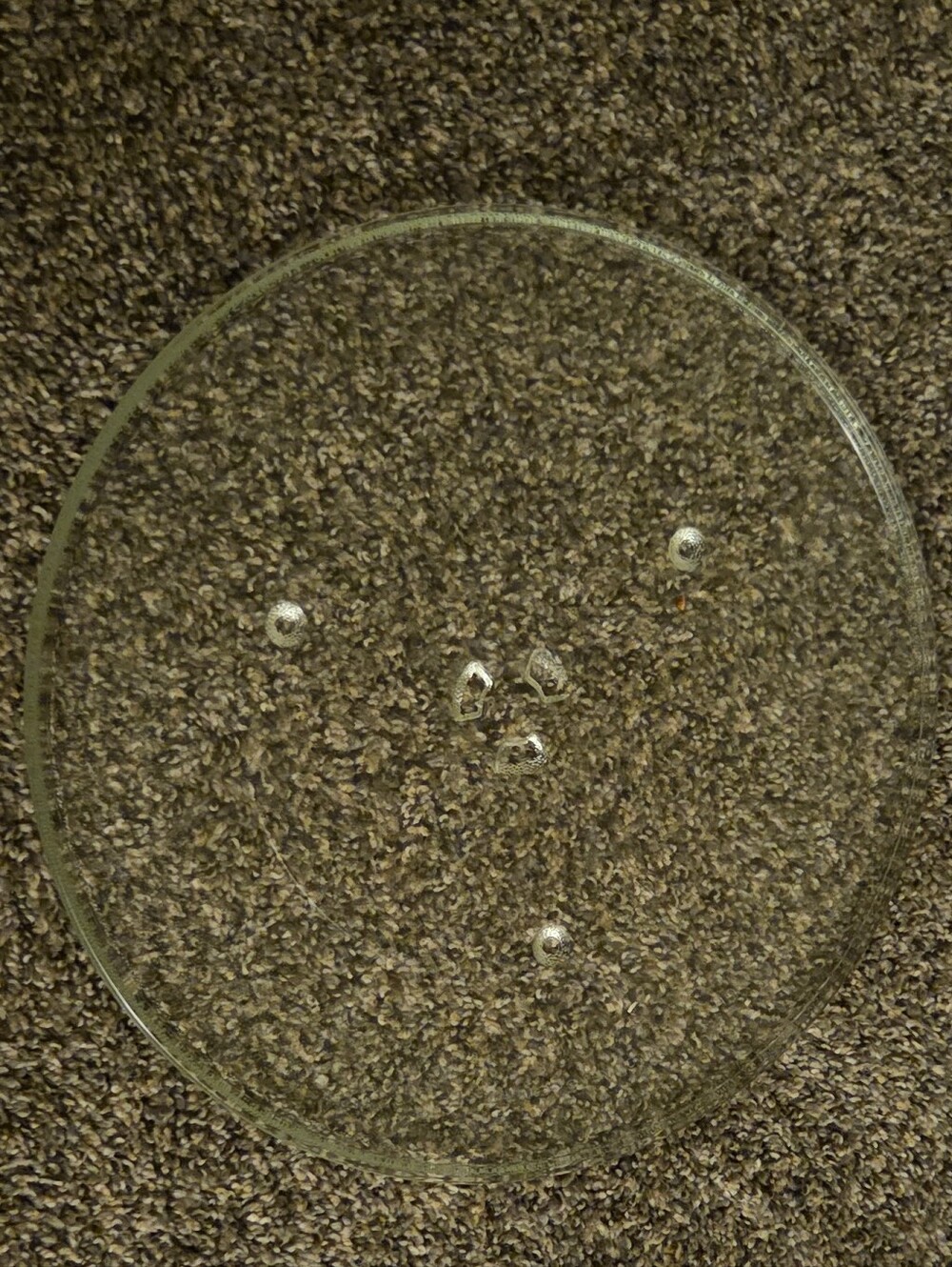 14" Wide Clear Glass Microwave Oven Turntable Plate Replacement, 1-Piece Set